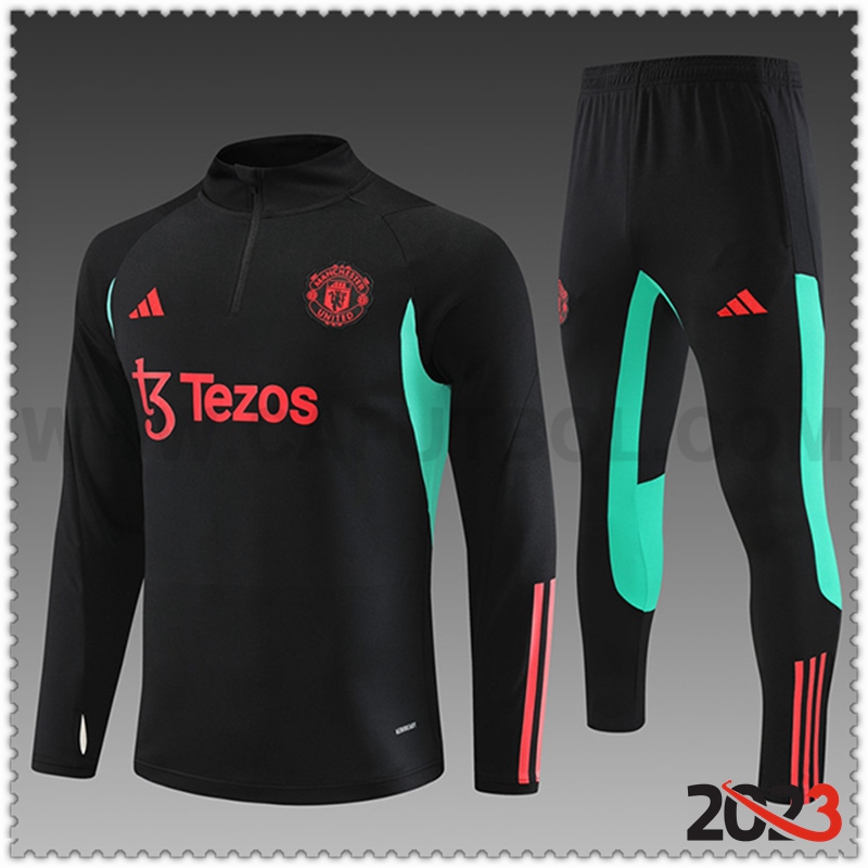 Chandal Futbol Manchester United Ninos Negro 2023 2024 -03