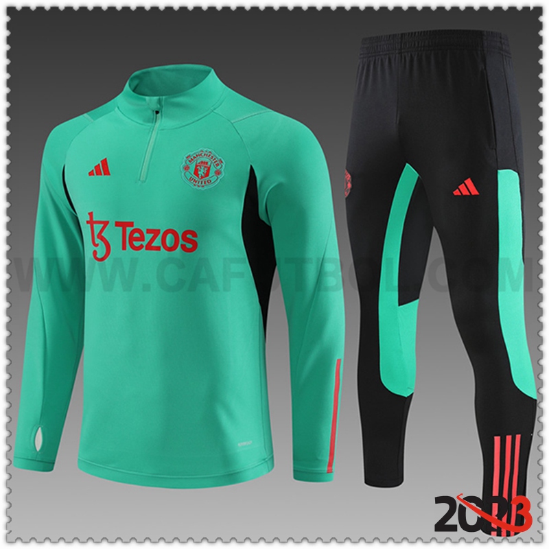 Chandal Futbol Manchester United Ninos Verde 2023 2024