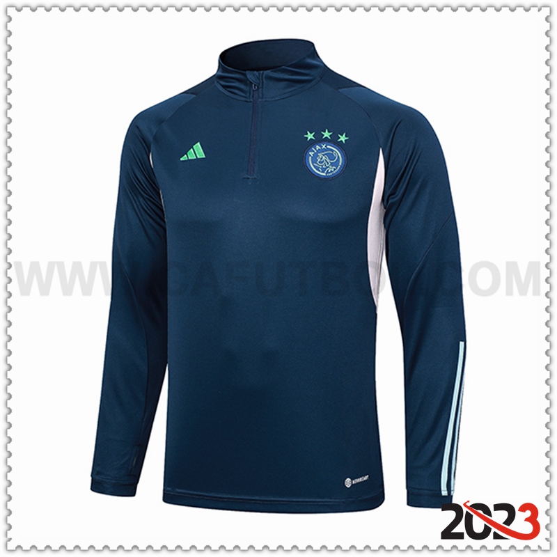 Sudadera Entrenamiento Ajax Azul Claro 2023 2024