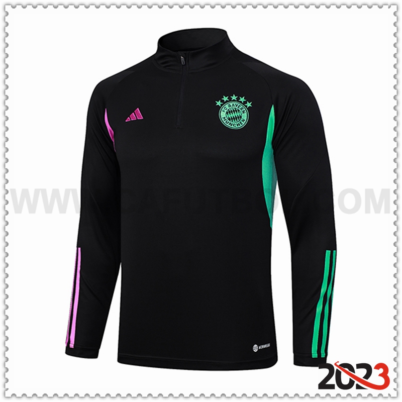 Sudadera Entrenamiento Bayern Munich Negro 2023 2024
