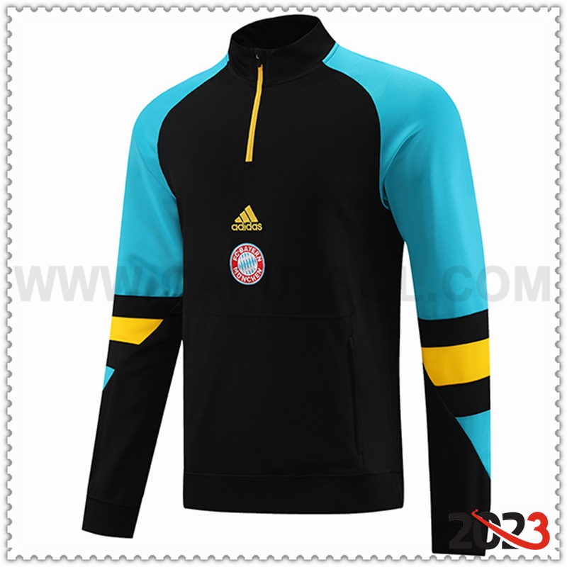 Sudadera Entrenamiento Bayern Munich Negro 2023 2024 -02