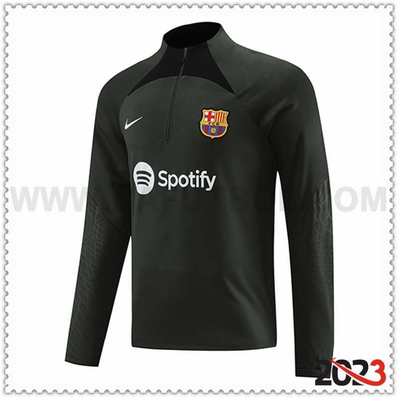 Sudadera Entrenamiento FC Barcelona Verde 2023 2024 -02