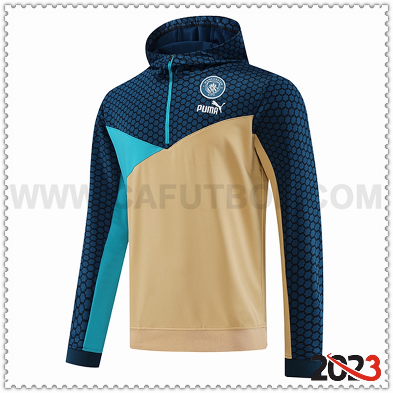 Sudadera Con Capucha Manchester City Marrón 2023 2024
