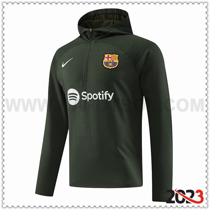 Sudadera Con Capucha FC Barcelona Verde 2023 2024