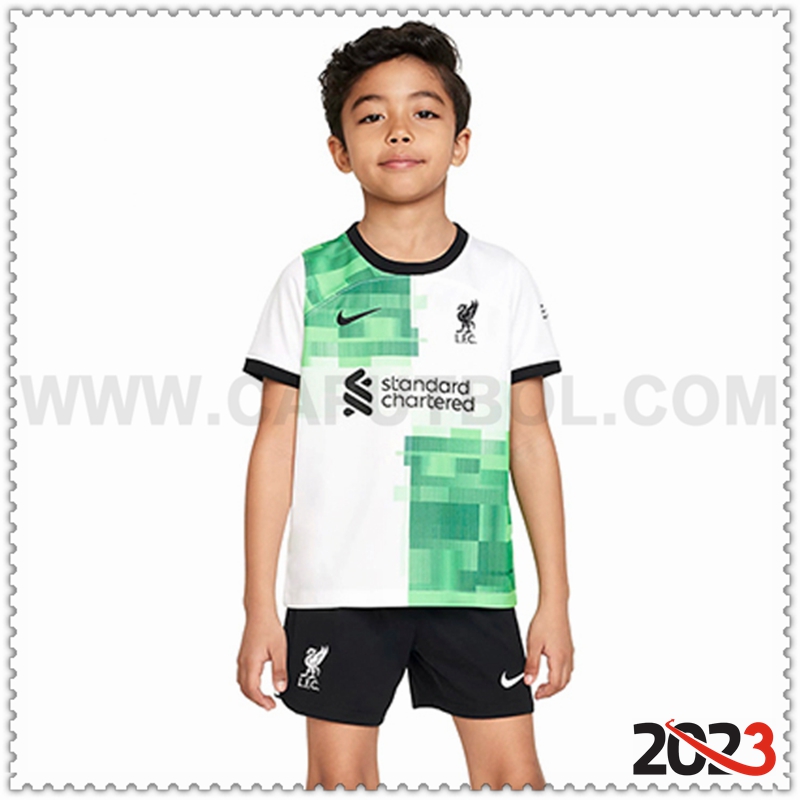 Segunda Equipacion del FC Liverpool Ninos 2023 2024