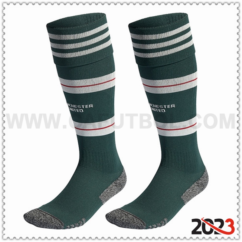 Segunda Calcetines de Futbol Manchester United 2023 2024
