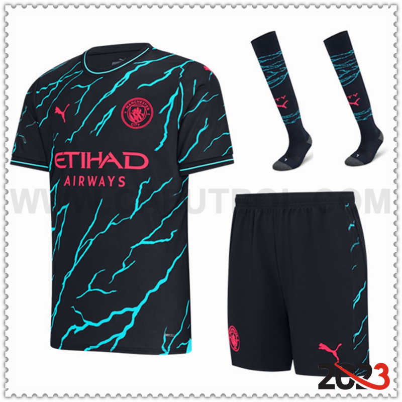 Tercera Equipacion del Manchester City (Pantalones + Calcetines) 2023 2024