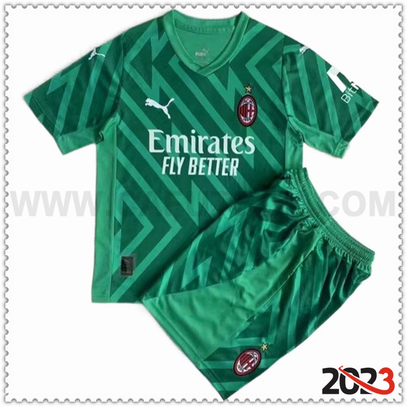 Equipacion del Portero AC Milan Ninos 2023 2024