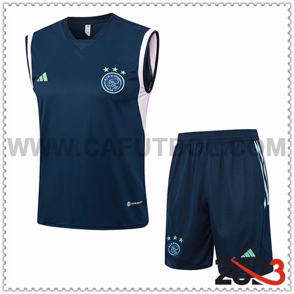 Camiseta Entrenamiento sin mangas + Cortos Ajax Amarillo 2023 2024