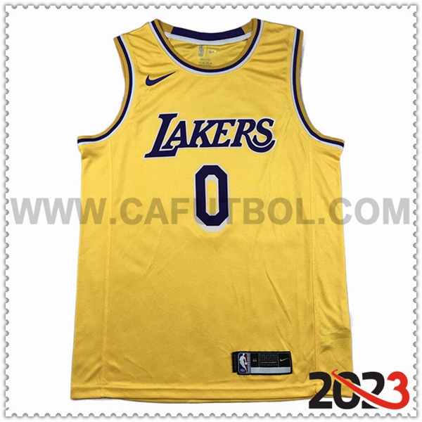 Camisetas Los Angeles Lakers (WESTBROOK #0) 2023/24 Amarillo