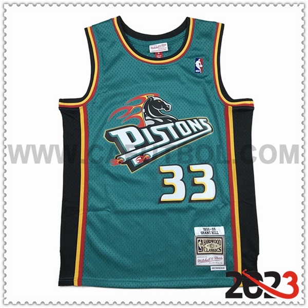 Camisetas Detroit Pistons (HILL #33) 2023/24 Verde
