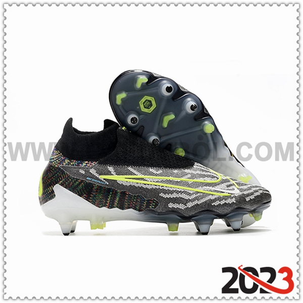 Nike Zapatos de Futbol Phantom- GX Elite DF Link SG Anti Clog Negro