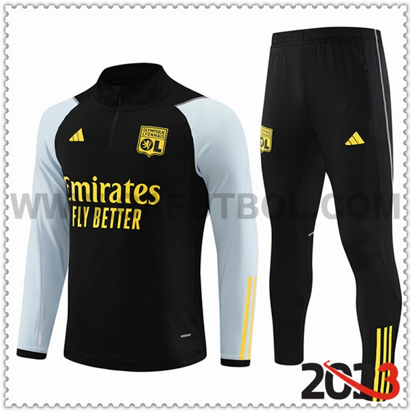 Chandal Futbol Lyon Negro 2023 2024