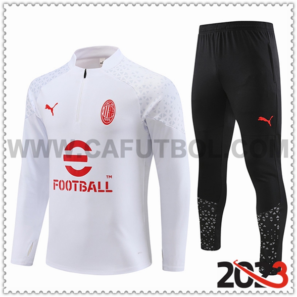 Chandal Futbol AC Milan Blanco 2023 2024