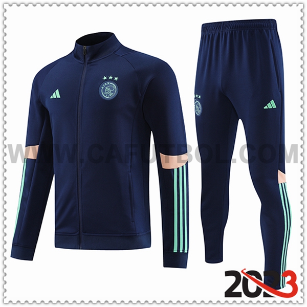 Chaqueta Chandal Futbol Ajax Azul Claro 2023 2024