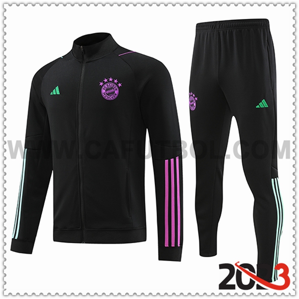 Chaqueta Chandal Futbol Bayern Munich Negro 2023 2024 -02