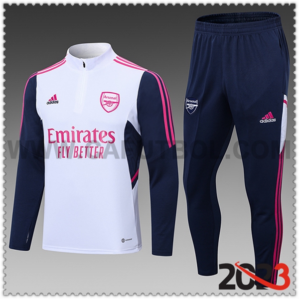 Chandal Futbol Arsenal Ninos Blanco 2023 2024