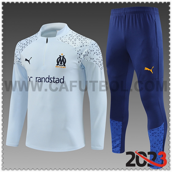 Chandal Futbol Marsella Ninos Gris Claro 2023 2024