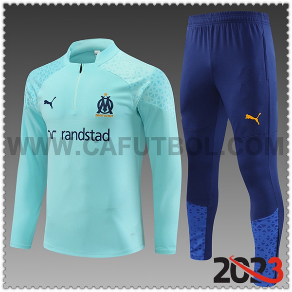 Chandal Futbol Marsella Ninos Azul Claro 2023 2024 -03
