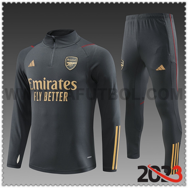 Chandal Futbol Arsenal Ninos Gris Oscuro 2023 2024