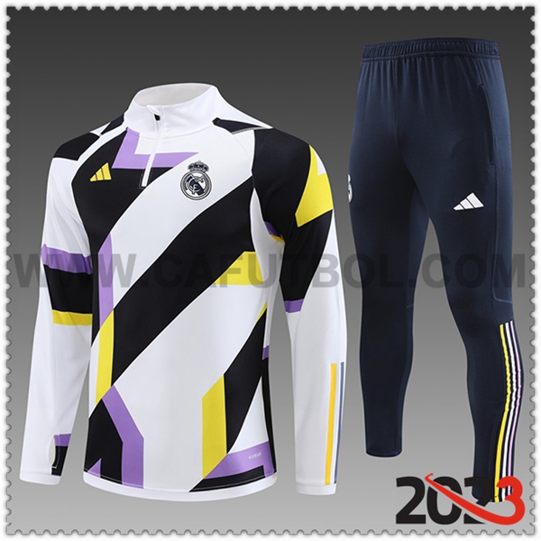 Chandal Futbol Real Madrid Ninos Blanco 2023 2024 -02