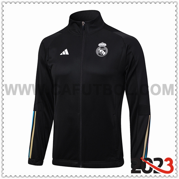 Chaquetas Futbol Real Madrid Negro 2023 2024