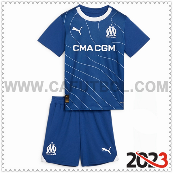 Segunda Equipacion del Marsella OM Ninos 2023 2024