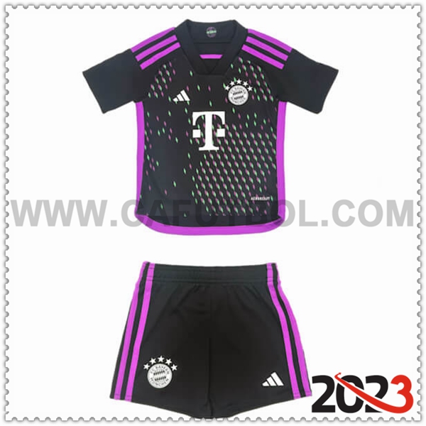 Segunda Equipacion del Bayern Munich Ninos 2023 2024
