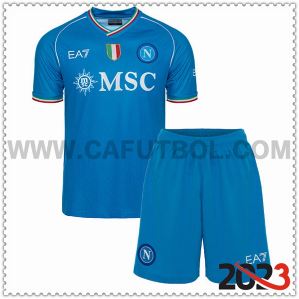 Primera Equipacion del SSC Napoles Ninos 2023 2024