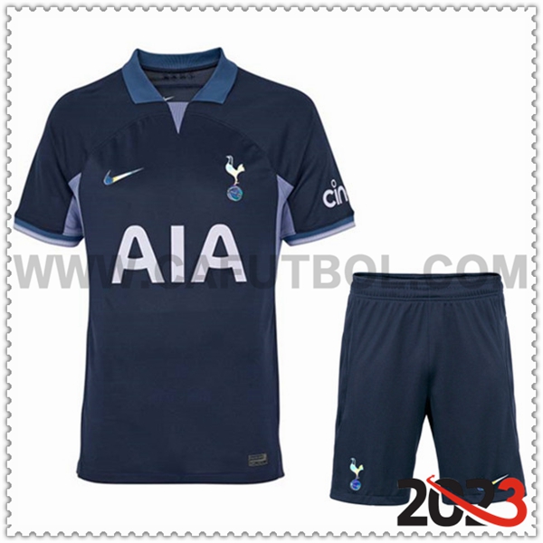 Segunda Equipacion del Tottenham Hotspurs + Pantalones Cortos 2023 2024