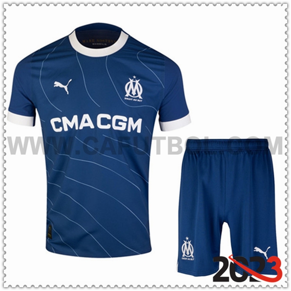 Segunda Equipacion del Marsella OM + Pantalones Cortos 2023 2024