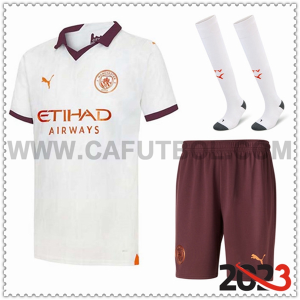 Segunda Equipacion del Manchester City (Pantalones + Calcetines) 2023 2024