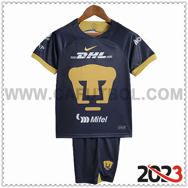 Segunda Equipacion del Pumas UNAM Ninos 2023 2024