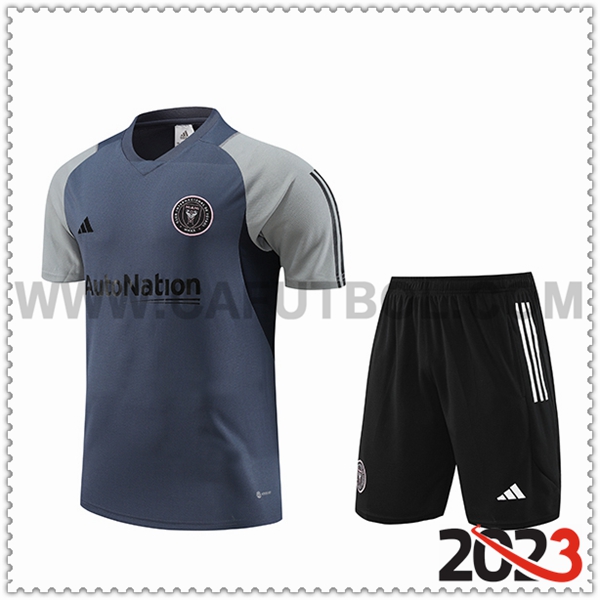 Camiseta Entrenamiento + Cortos Inter Miami CF Gris 2023 2024