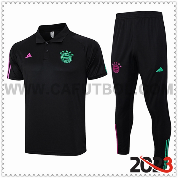 Camiseta Polo Bayern Munich Negro 2023 2024