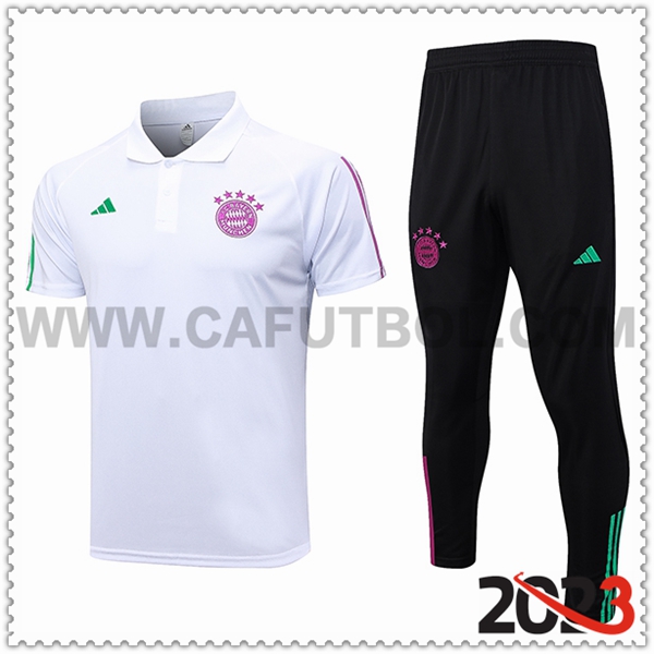 Camiseta Polo Bayern Munich Blanco 2023 2024