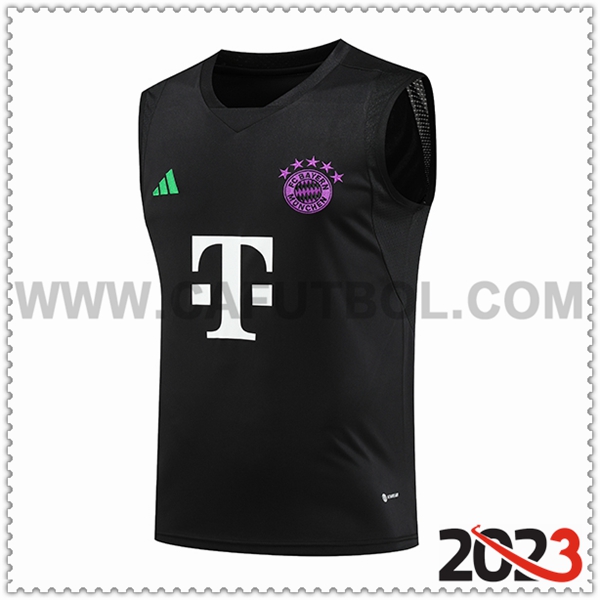 Chalecos de Futbol Bayern Munich Negro 2023 2024 -04