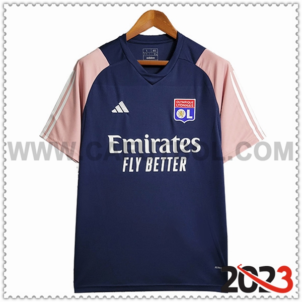 Camiseta Entrenamiento Lyon Azul marino 2023 2024
