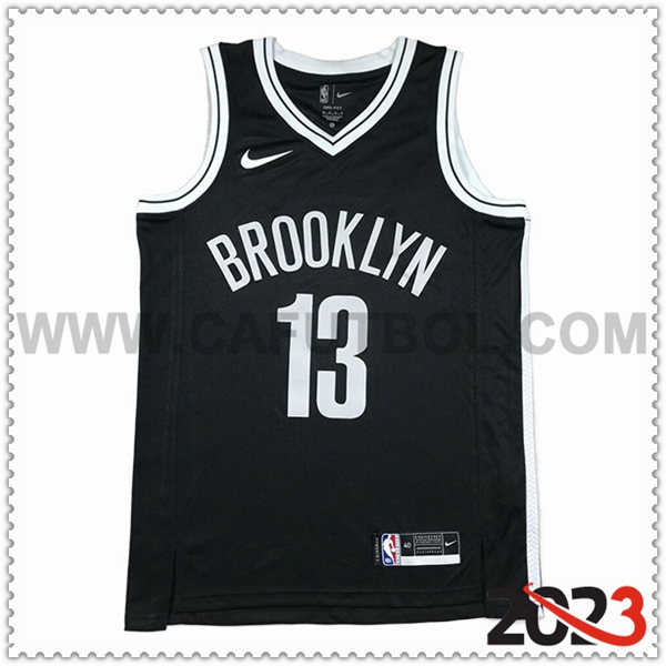Camisetas Brooklyn Nets (HARDEN #13) 2023/24 Negro