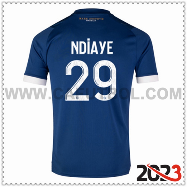 Segunda Camiseta Futbol Marsella OM NDIAYE #29 2023 2024