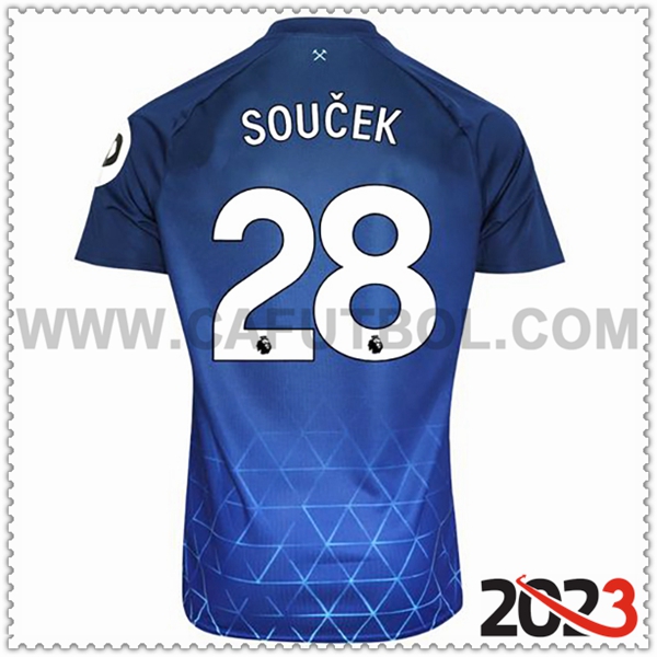 Tercera Camiseta Futbol West Ham SOUCEK #28 2023 2024