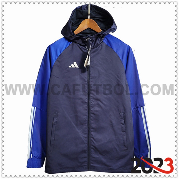 Rompevientos Adidas Azul marino 2023 2024