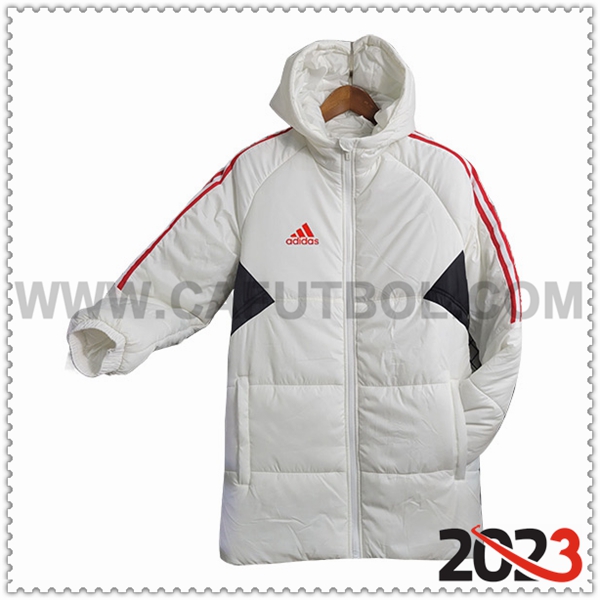 Nueva Plumas Con Capucha Adidas Blanco 2023 2024