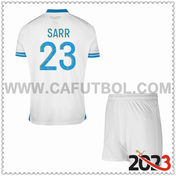 Primera Equipacion del Marsella OM SARR #23 Ninos 2023 2024