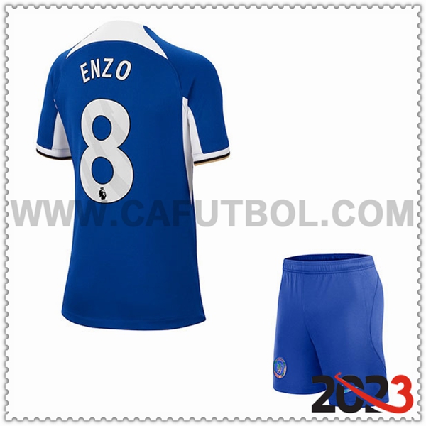 Primera Equipacion del FC Chelsea NKUNKU #8 Ninos 2023 2024