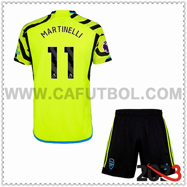 Segunda Equipacion del Arsenal MARTINELLI #11 Ninos 2023 2024