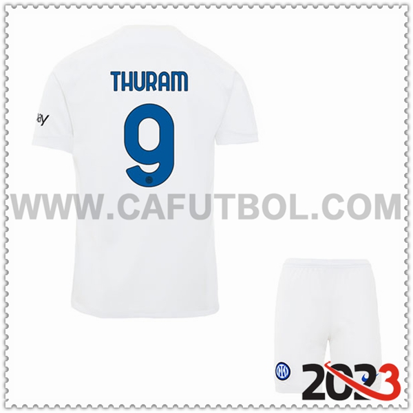 Segunda Equipacion del Inter Milan THURAM #9 Ninos 2023 2024