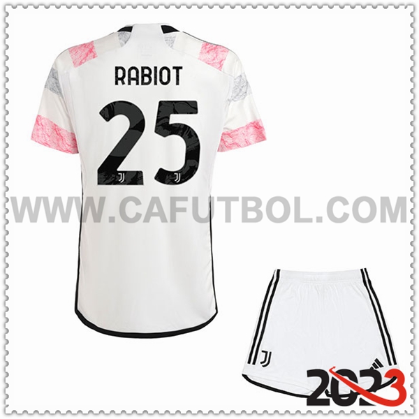 Segunda Equipacion del Juventus RABIOT #25 Ninos 2023 2024