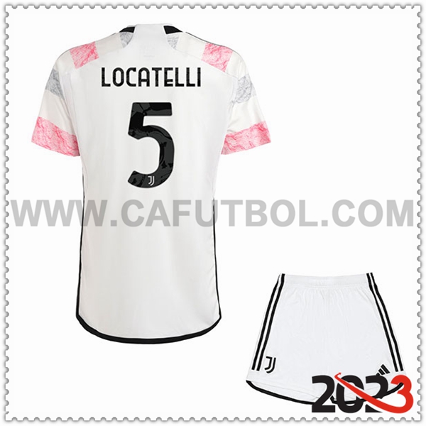 Segunda Equipacion del Juventus LOCATELLI #5 Ninos 2023 2024