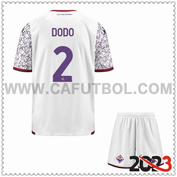 Segunda Equipacion del ACF Fiorentina DODO #2 Ninos 2023 2024